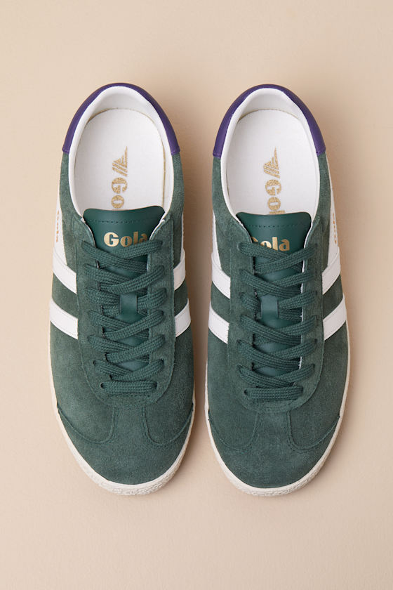 GOLA MEDALLIST EVERGREEN COLOR BLOCK SUEDE LEATHER SNEAKERS