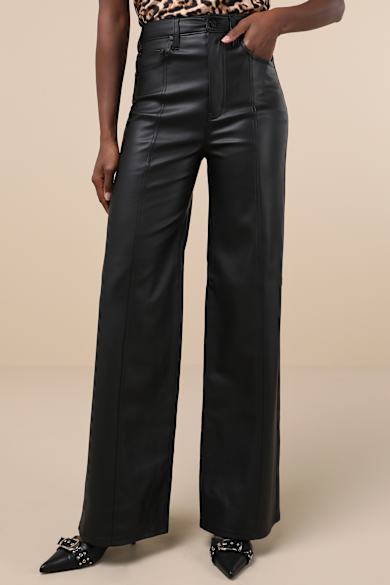 Women's Faux Leather Pants - Vegan Leather Pants - Lulus