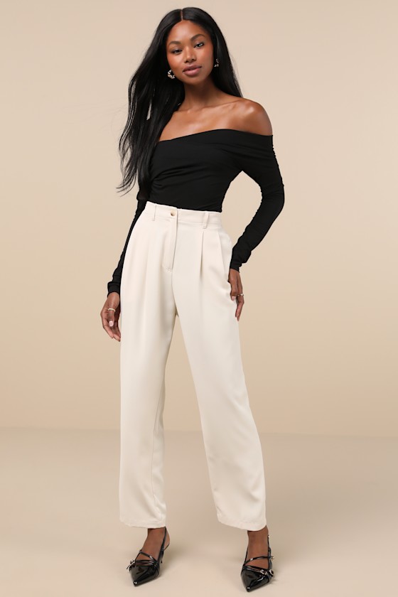 Designated Cutie Black Long Sleeve Surplice Top - thumbnail 3