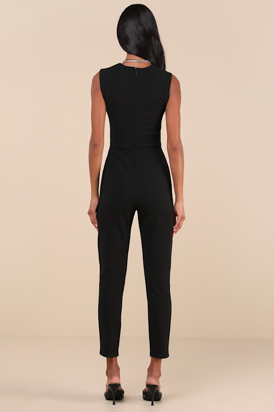 Enticing Endeavors Black Slim Leg Jumpsuit 2