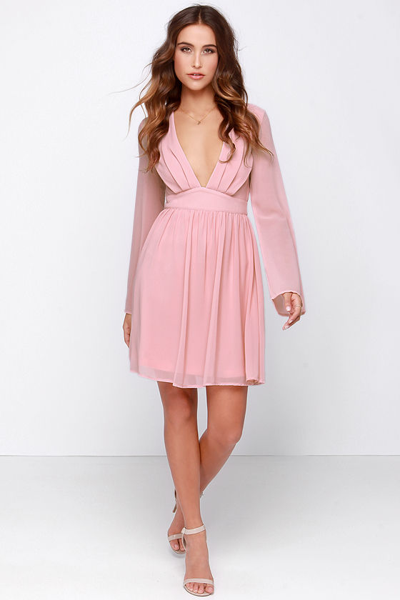 Blush pink on sale lulus dress