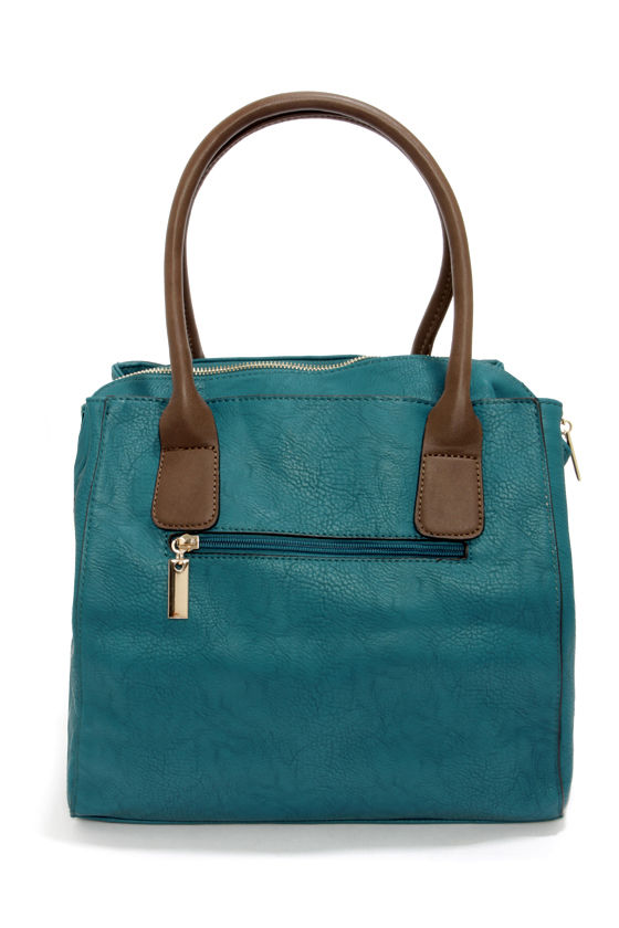 teal color bag