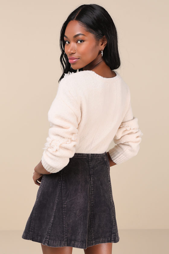 mila skirt - corduroy black