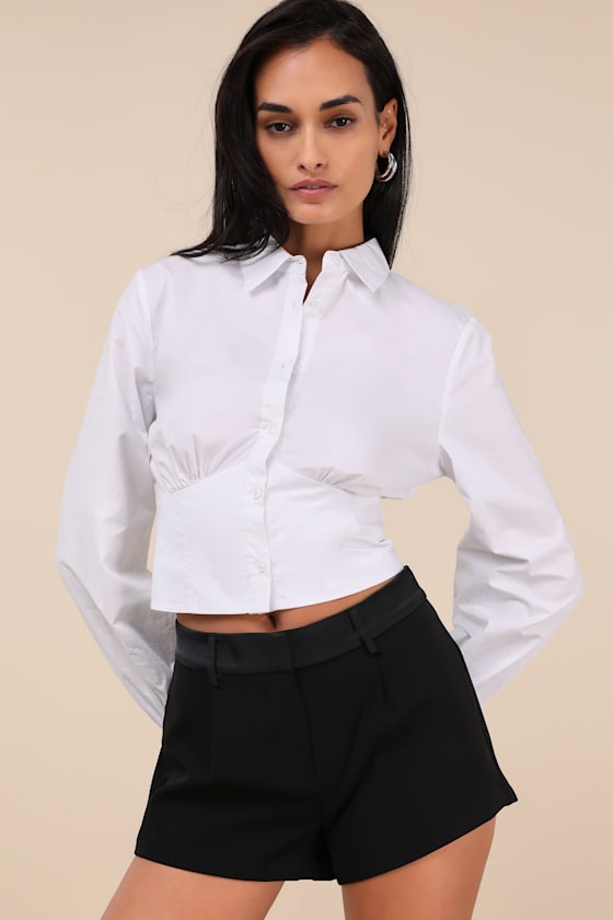 Minette Black High-Rise Shorts 4