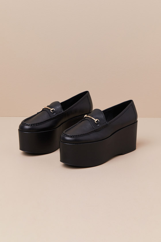 Steve Madden Maureen Platform Loafer In Black
