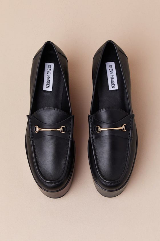 Steve Madden Maureen Platform Loafer In Black