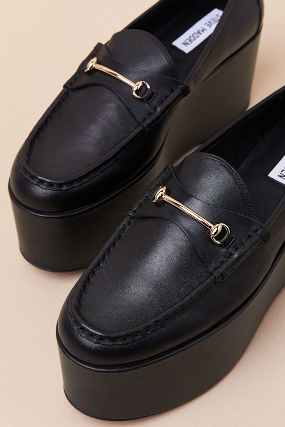 Steve Madden Maureen Platform Loafer In Black