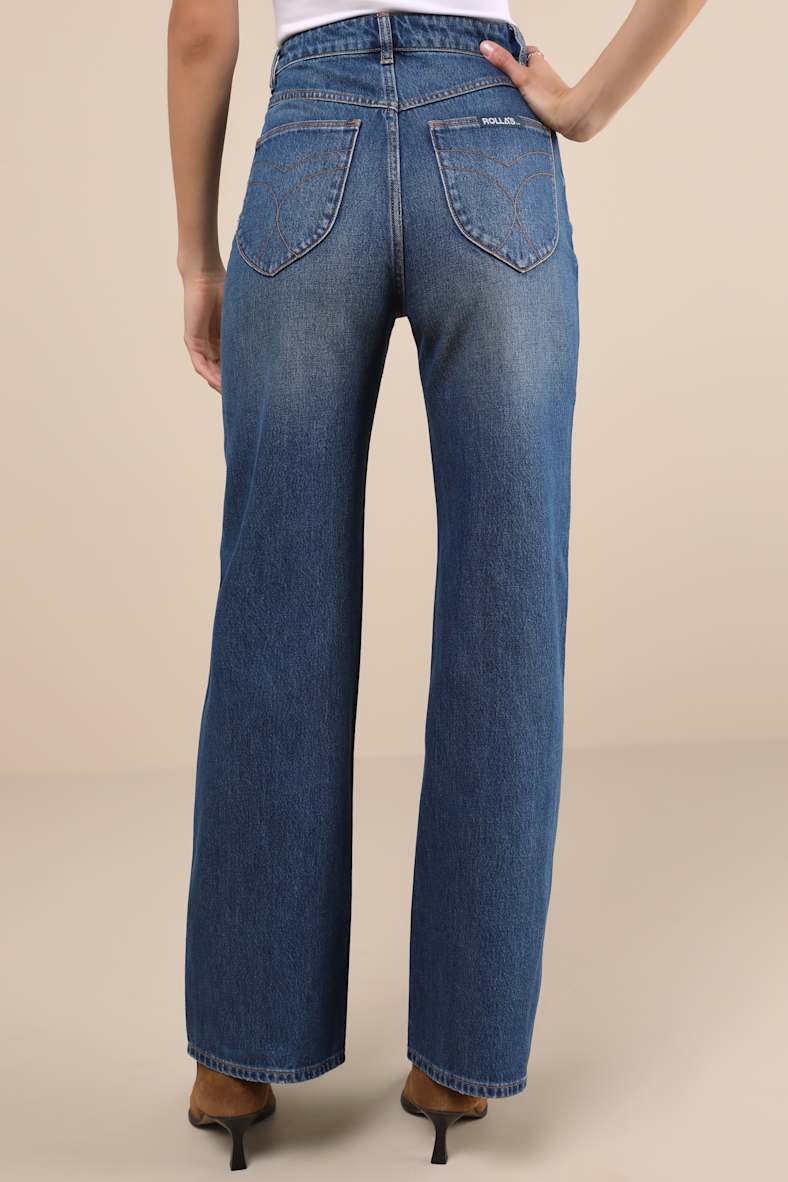 Heidi Dark Wash Relaxed Straight Leg Jeans