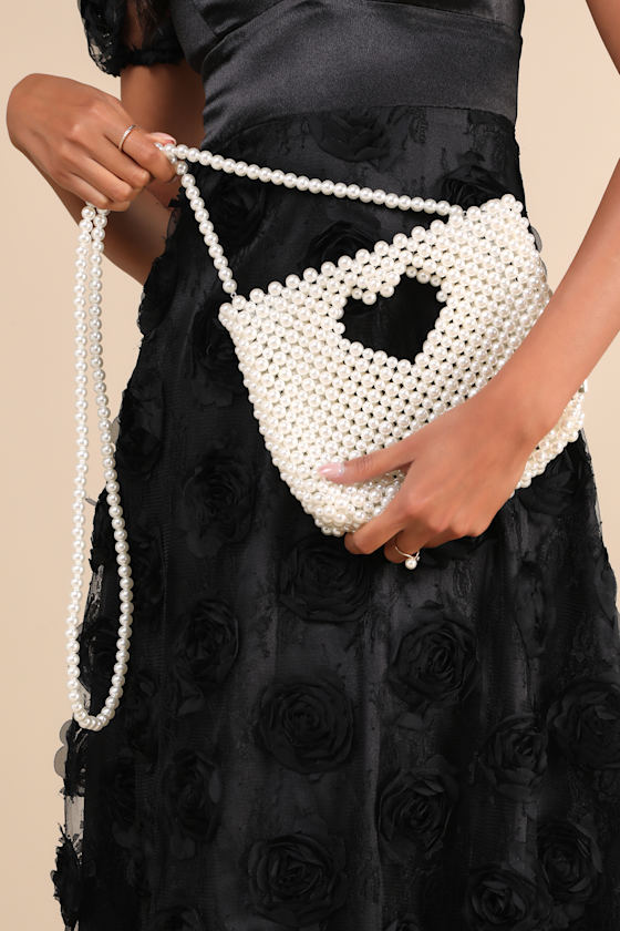 Betsey Johnson Gossip Pearl - White Bag - Pearl Crossbody Bag - Lulus