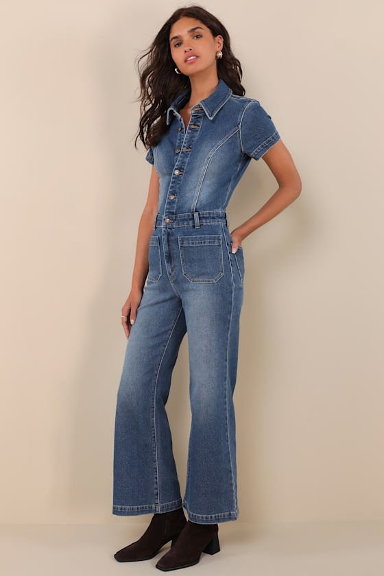 Rolled Sleeve Jumpsuits main image 1