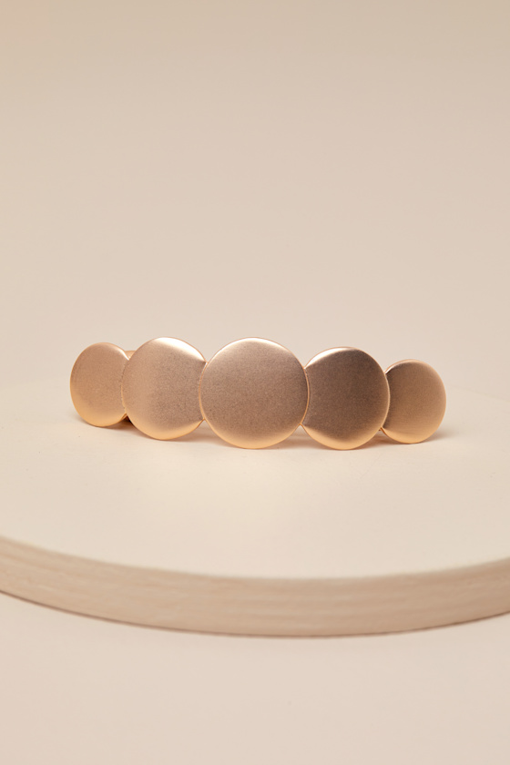 'Round We Go Gold Hair Clip 4