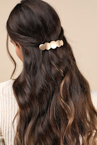 'Round We Go Gold Hair Clip 6