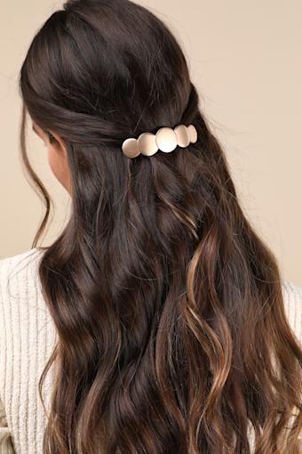 'Round We Go Gold Hair Clip 6