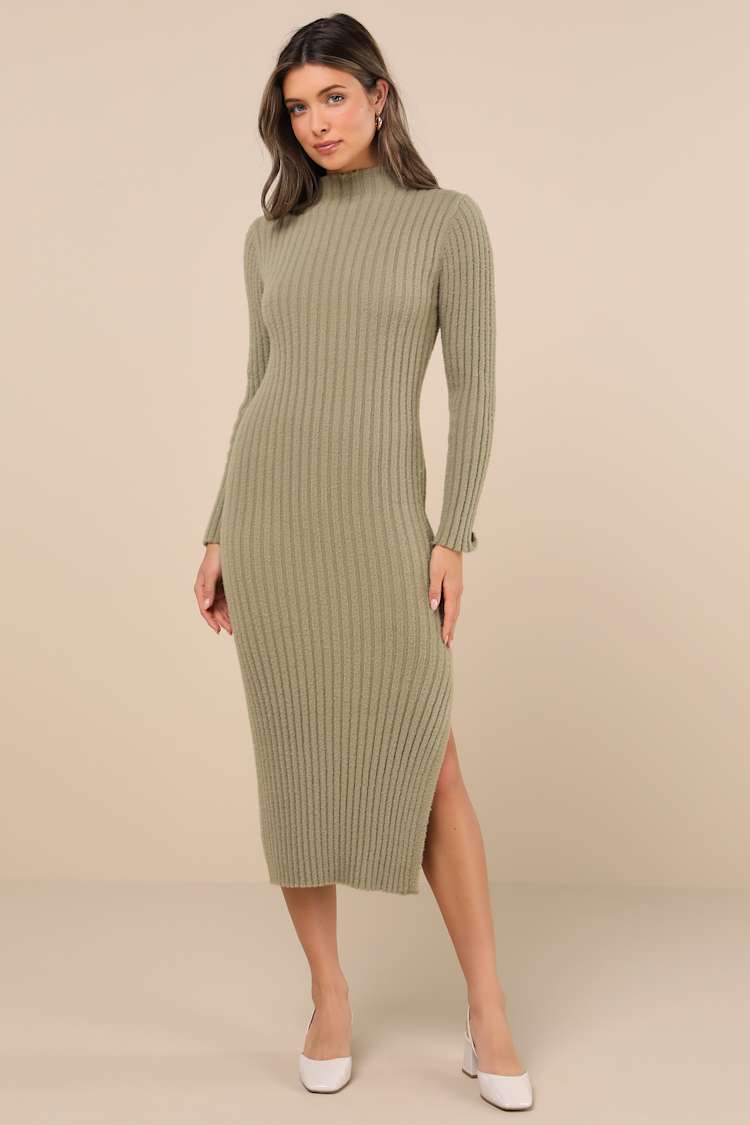 green emerald velvet dress Karleigh Faux Fur Knit Maxi Dress - Plum main image 0