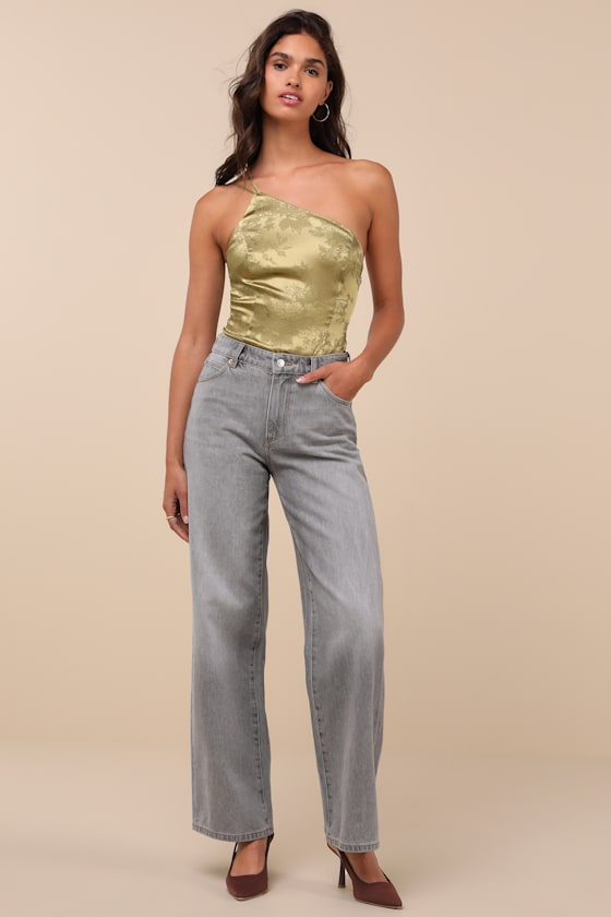 Kate Washed Grey Mid-Rise Baggy Jeans Kate Washed Grey Mid-Rise Baggy Jeans