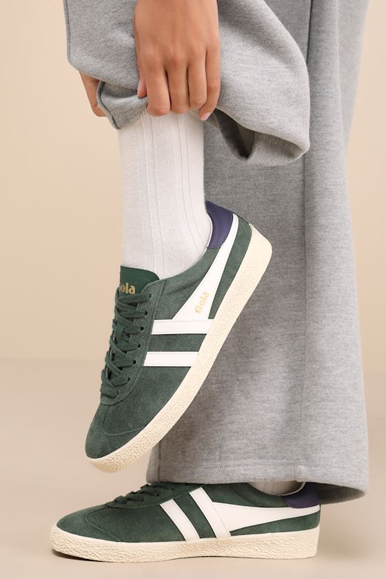 ★Gola★ スニーカー エバーグリーン Gola Medallist - Evergreen Color Block Sneakers - Suede