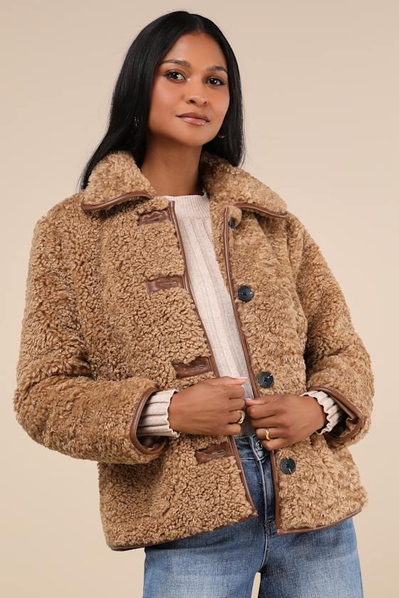 Cuddly Cute Brown Teddy Coat 5