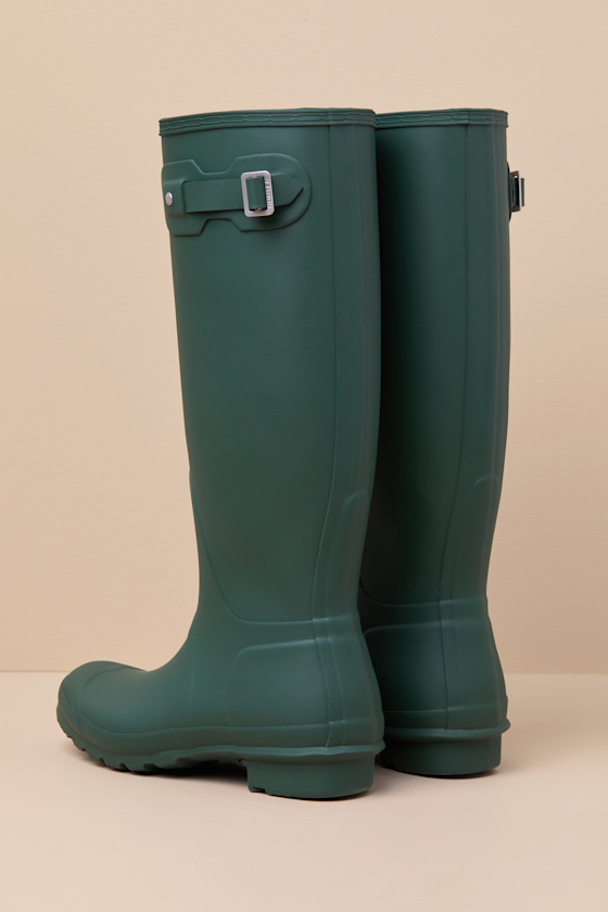レインシューズ HUNTER [WOMEN] Original 2.0 Tall Rain Boots Green Gross UFT7 Hunter Original Tall - Hunter Green Rain Boots - Tall Rain