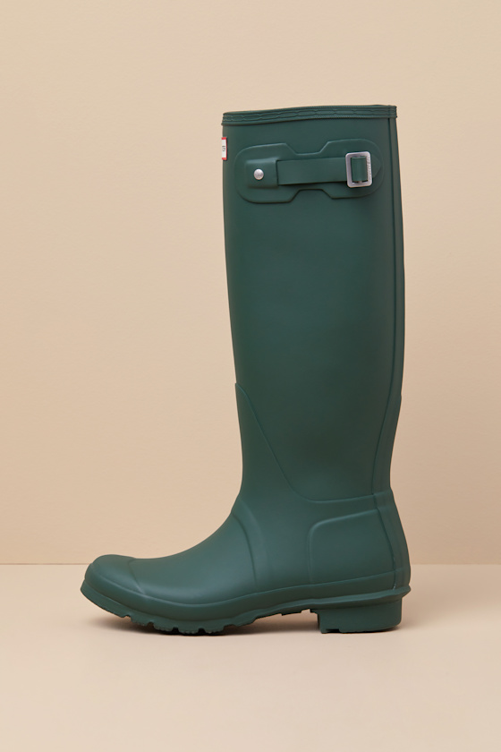 Hunter Original Tall - Hunter Green Rain Boots - Tall Rain