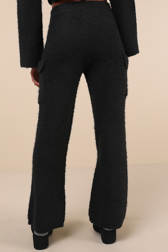 Signature Sunday Black Knit Sweater Pants - thumbnail 3