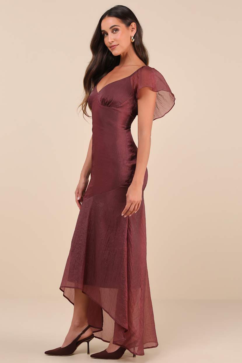 mauve flowy dress Mauve Flowy Ditsy Floral Smocked Maternity Midi Dress – PinkBlush