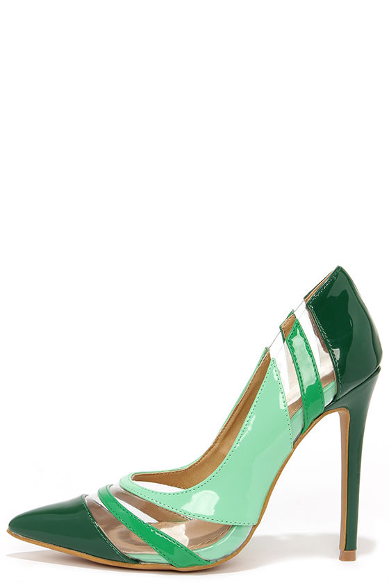 lucite shoes pumps
