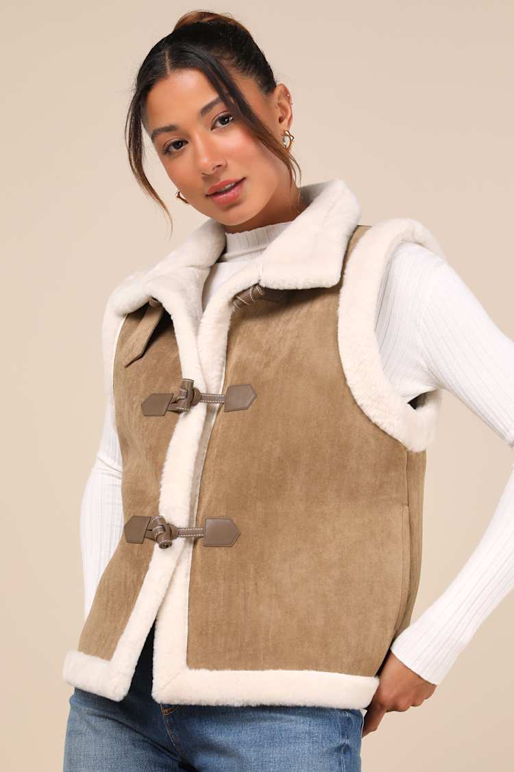 CheChury Fleecevest voor dames, winter, lang vest, licht, mouwloos, thermovest, elegant, mouwloos, teddyjas, V-hals, herfst, warm, ultralicht, vest met knopen, Donkergrijs, XL