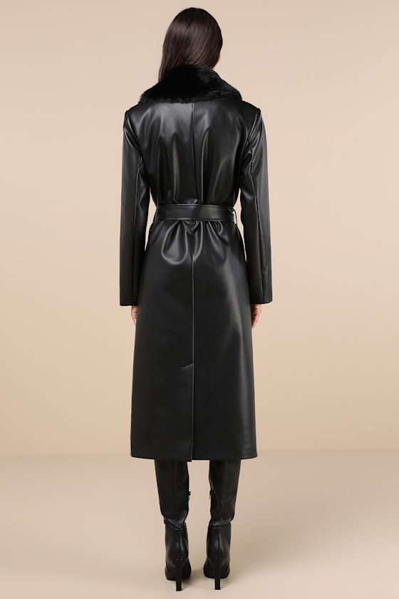 【TARGETTO】22FW★ VEGAN LEATHER LONG COAT Vegan leather long coat – TwigsVintage