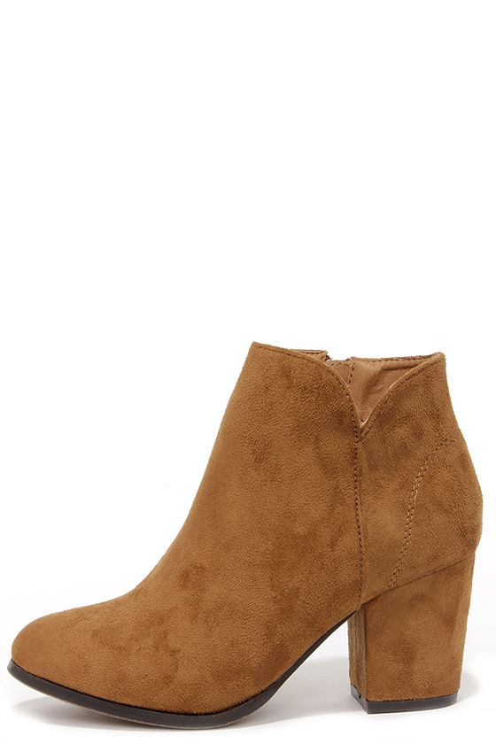 Cute Tan Boots - High Heel Booties - Ankle Boots - Booties - $36.00 - Lulus