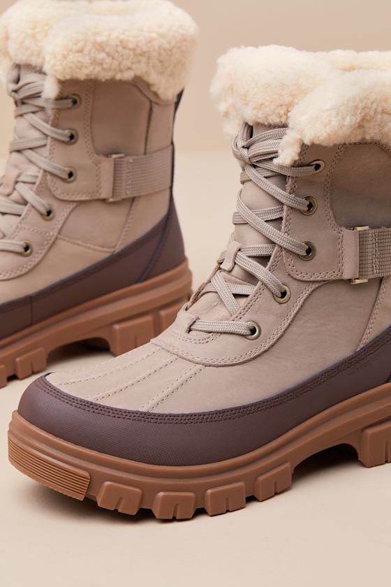SOREL TIVOLI„¢ V PARC OMEGA TAUPE WATERPROOF ANKLE BOOTS