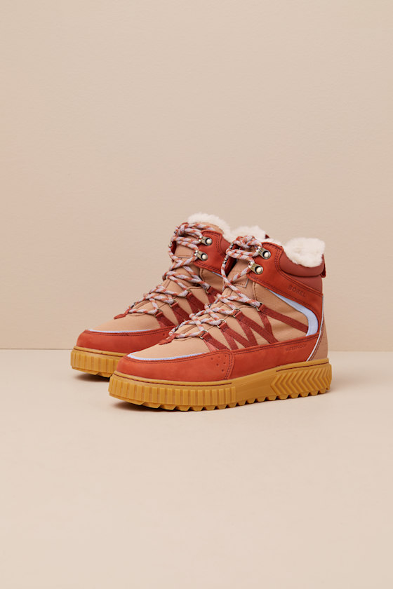 Sorel Ona Ave Trek Waterproof Boot In Orange