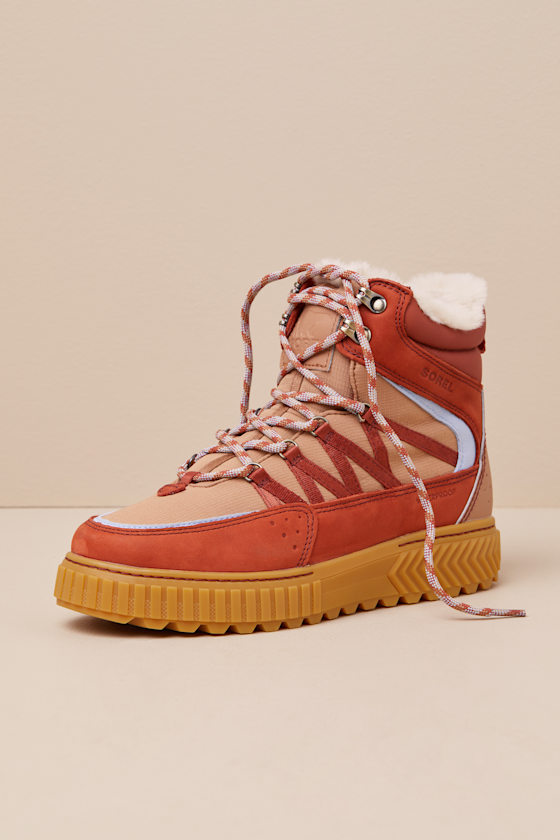 Sorel Ona Ave Trek Waterproof Boot In Orange