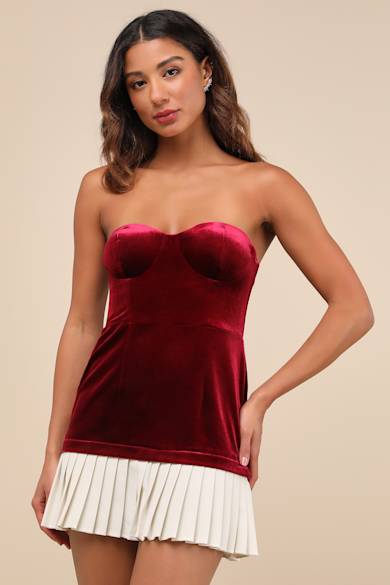 women's cute christmas dress Kawaii Festive Glam Dress Red / L