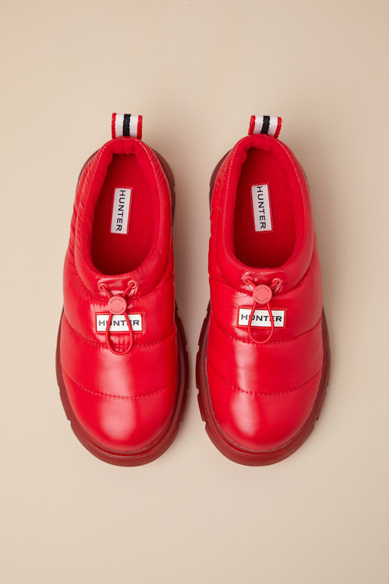 Madison Medium Red Waterproof Puffer Booties 2