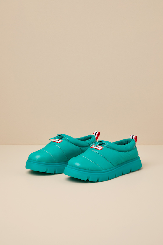 Madison Light Green Waterproof Puffer Booties 1