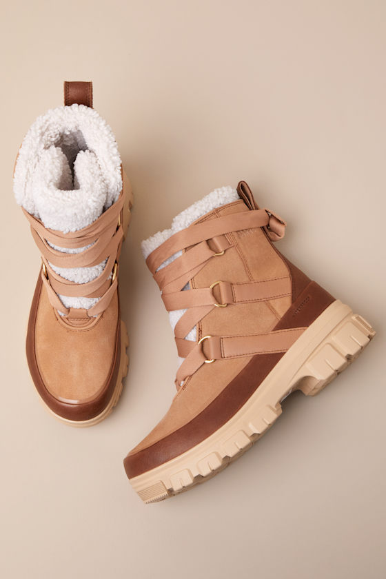 Sorel Tivoliâ„¢ V Resort Tawny Buff Ceramic Waterproof Ankle Boots In Brown