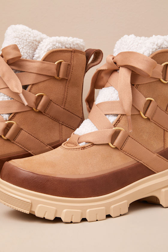 Sorel Tivoliâ„¢ V Resort Tawny Buff Ceramic Waterproof Ankle Boots In Brown