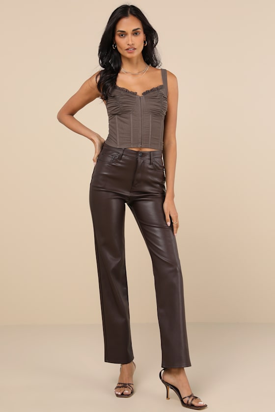 Lulus Coveted Flirt Grey Mesh Bustier Crop Top In Grey