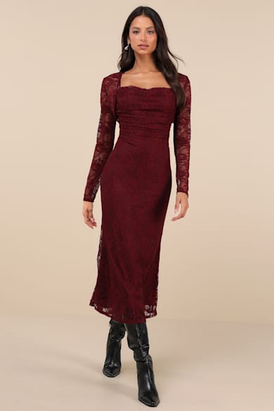 Wine Red & Burgundy Bridesmaid Dresses - Lulus