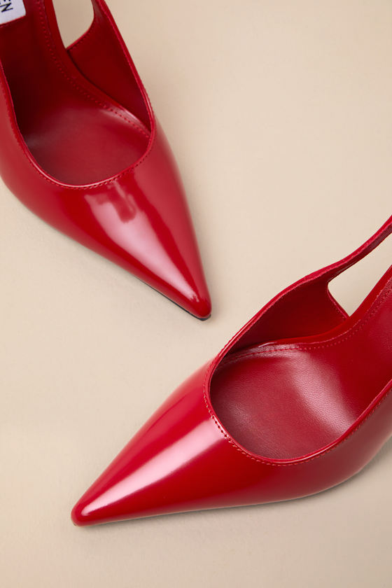 Steve Madden Reyes Pointed Toe Slingback Sandal In Red
