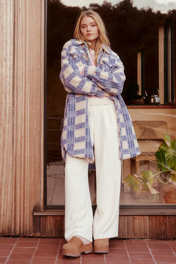 Lulus Confidently Unique Ivory Layered Waist Pants In Ivory