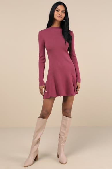 Cute Purple Sweater Dresses for Women | Lulus