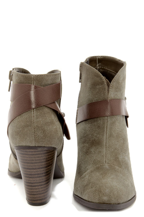 Cute Khaki Boots - Ankle Boots - Boots - Olive Boots - $32.00 - Lulus