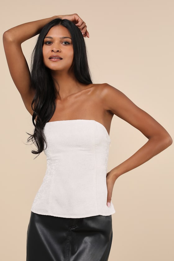 Cute Peplum Tops, Black and White Peplum Tops for Women - Lulus