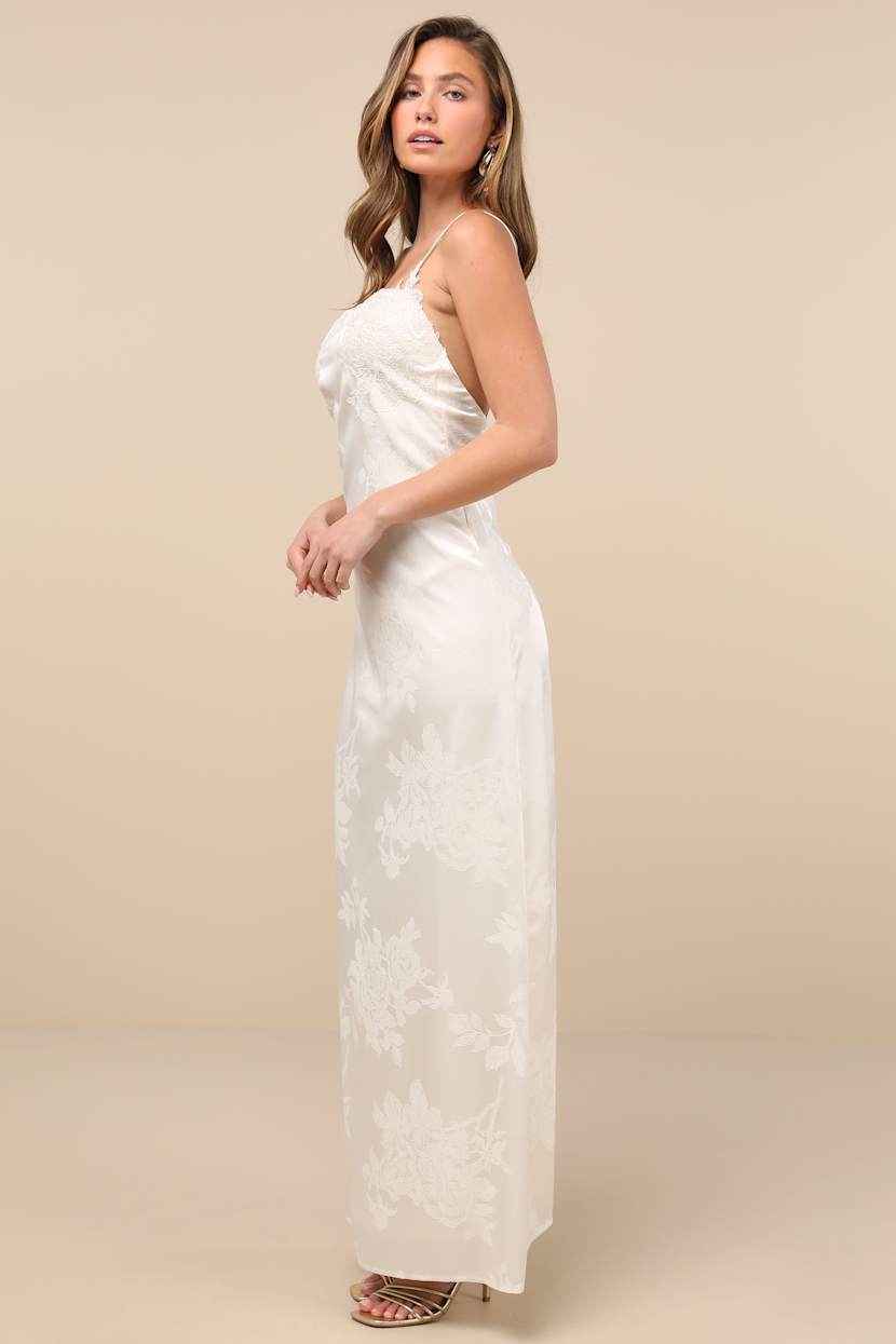 white christmas dresses Dalisha Off Shoulder Ruched Maxi Dress Cream– Selfie Leslie