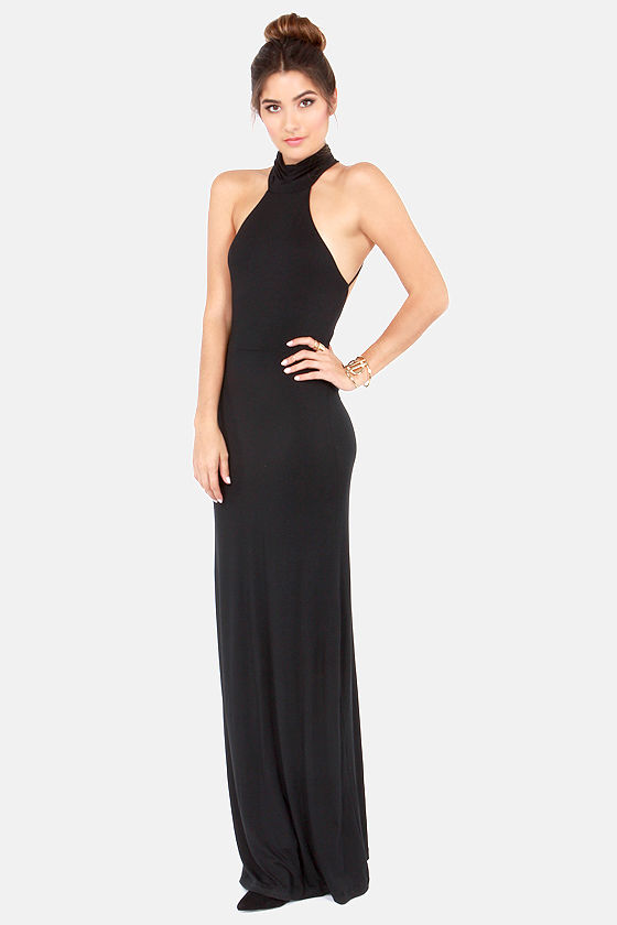 Cute Black Dress - Maxi Dress - Backless Dress - $49.00