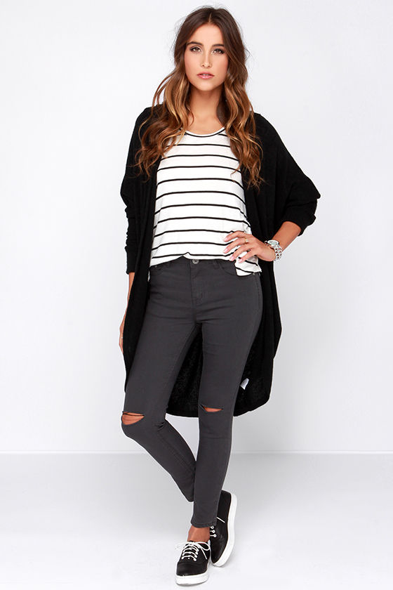 cute grey jeans