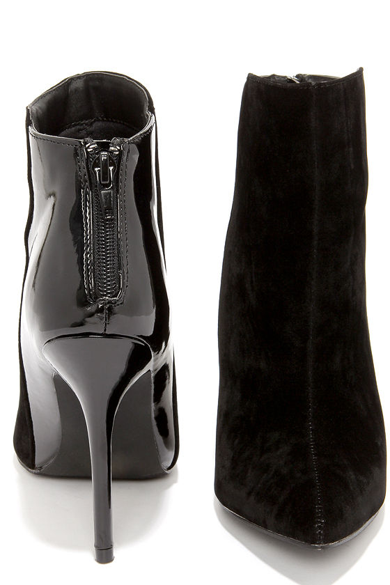 Sexy black booties clearance