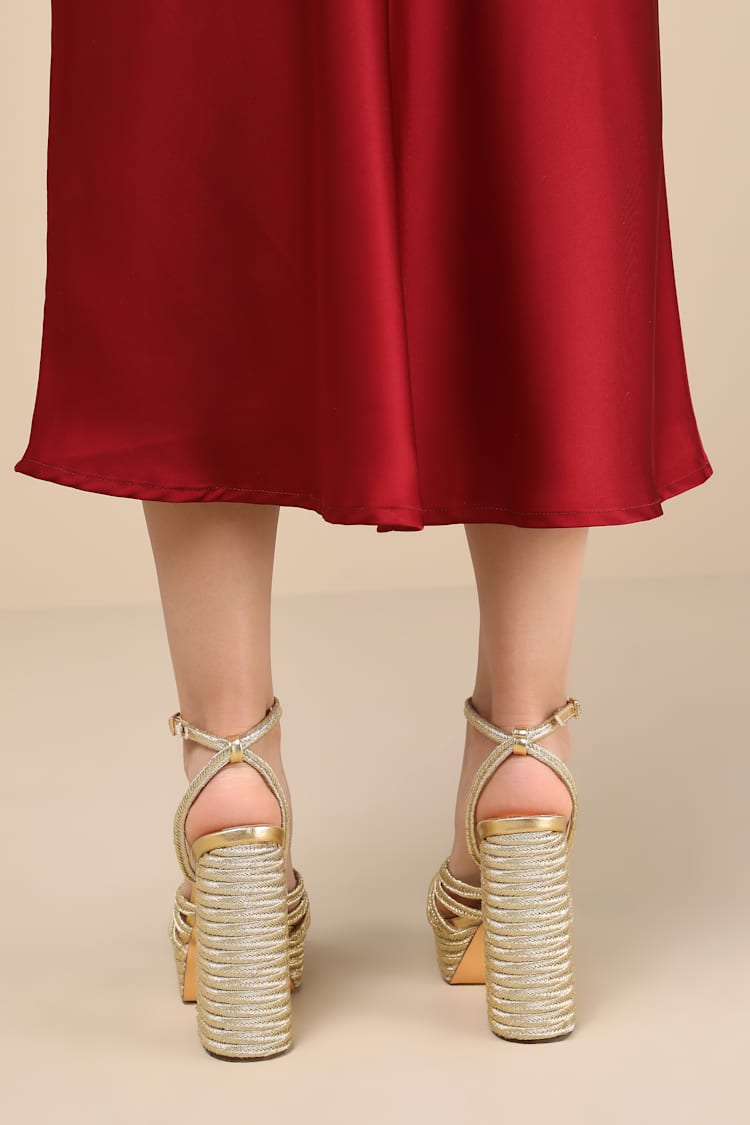 slim fit dress slacks Margaux - The Platform Sandal main image 0