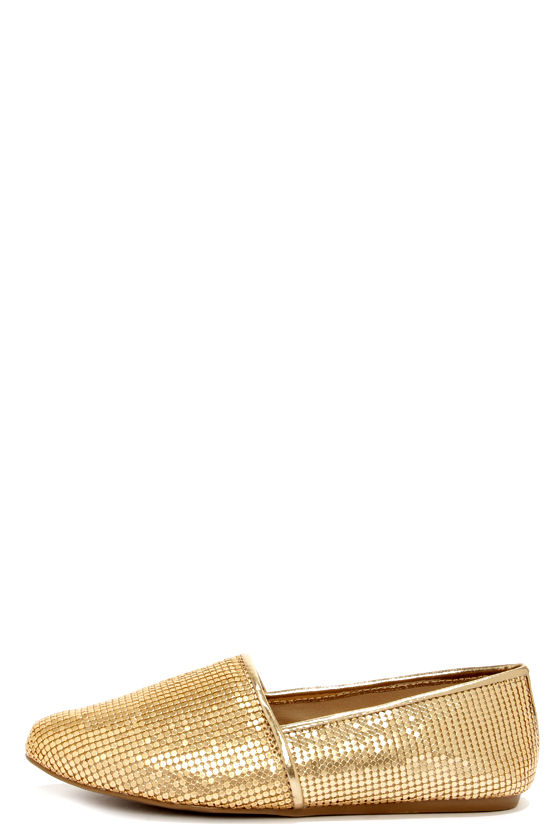 SHINY LIGHT GOLD LOAFER main image 0